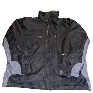 Columbia X.C.O Men’s Winter Coast Fleece Liner Size Large Black Grey Ski Jacket